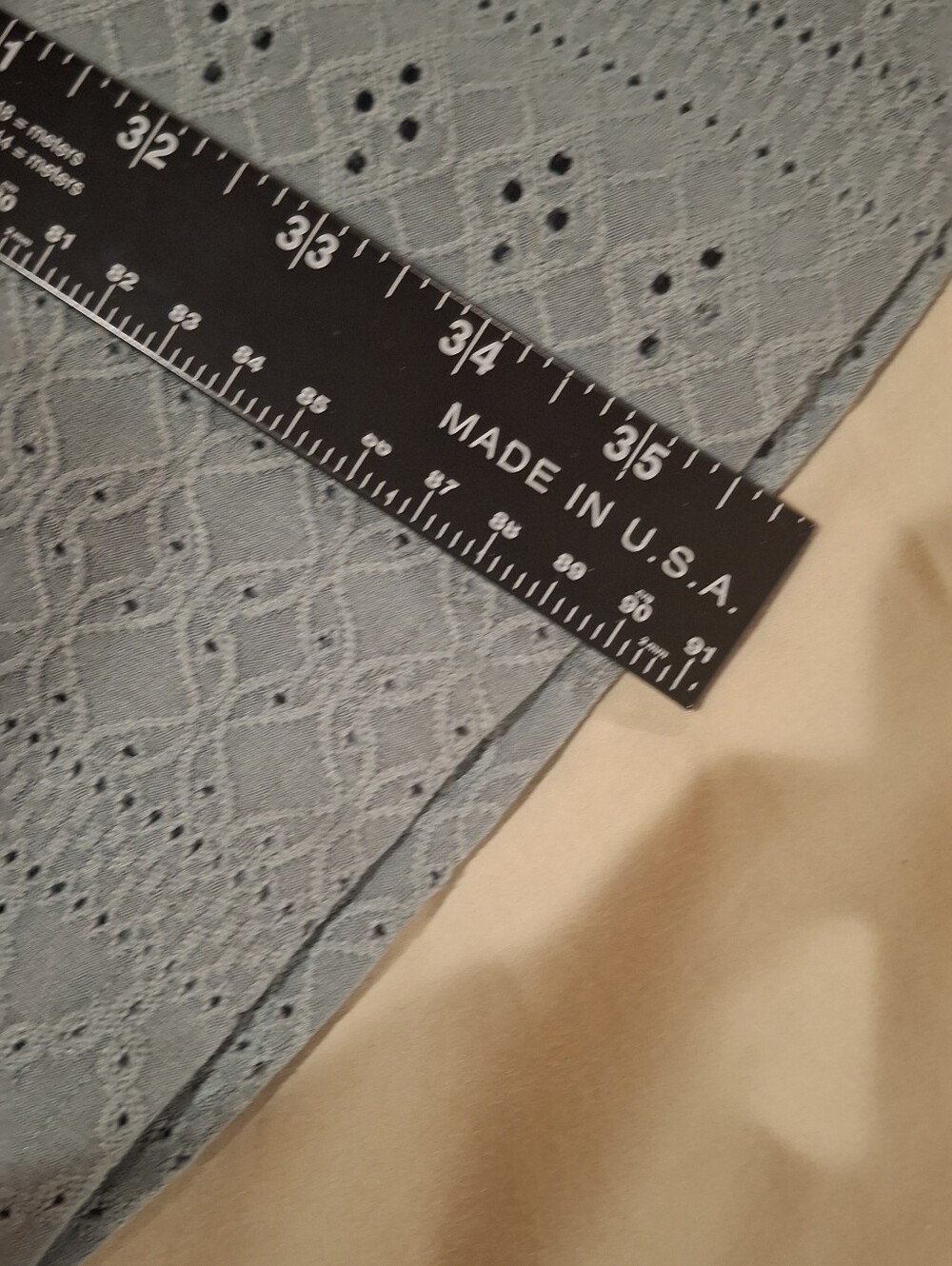Eyelet MintGreen Dress with Short Ruffled Sleeves - Picture 8 of 10